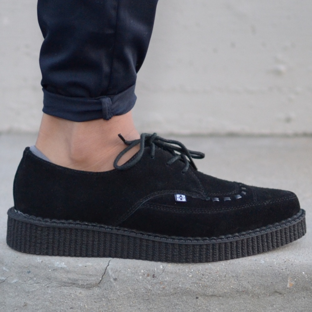 T.U.K. Suede Pointed Toe Creepers